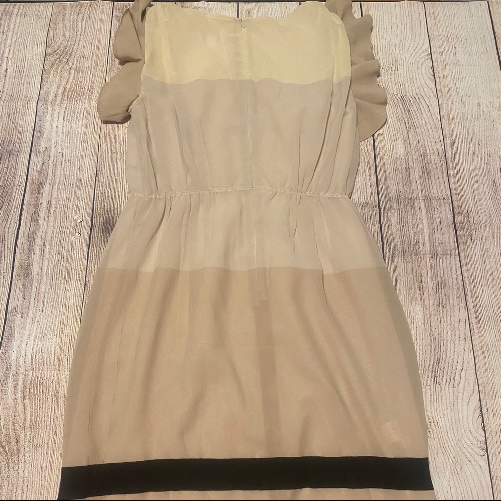 Loft Colorblock Flutter Shift Dress - image 3